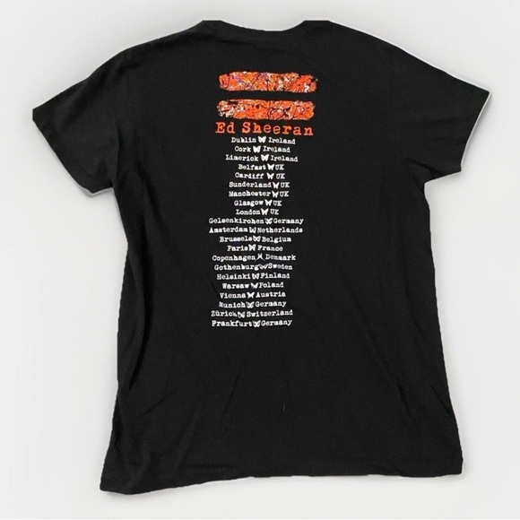 Ed Sheeran Official Merch Unisex Equals Europian Tour T-Shirt M - Picture 2 of 6
